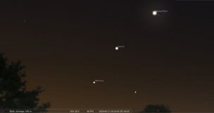 Venus, Júpiter, Mercurio y la Luna se “alinean” en el cielo: cómo ver el fenómeno desde Chile