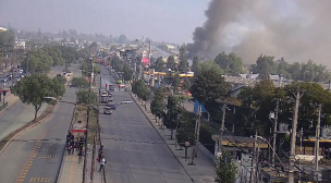 Operativo por incendio en Cerrillos: Revisa las calles cortadas y los desvíos de tránsito