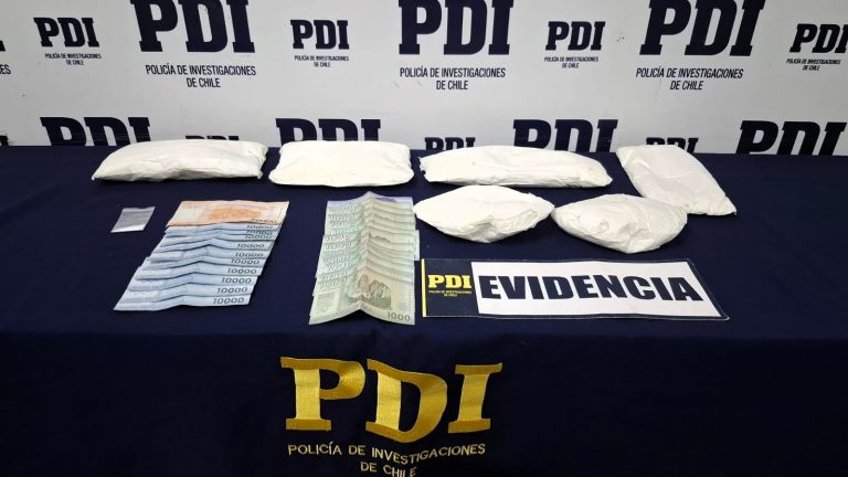 PDI detiene a dos chilenos que intentaban ingresar casi dos kilos de ketamina desde Perú