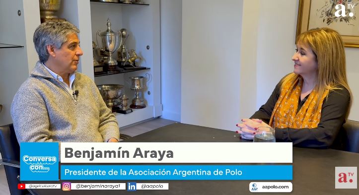 Benjamín Araya repasa su historia y los desafíos del polo argentino en conversación con Carmen Ibáñez