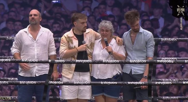 Ibai Llanos rinde homenaje a Gaspi en La Velada del año VI: madre entrega conmovedor mensaje