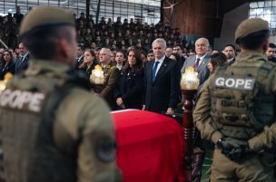 Presidente Kast asistió al responso fúnebre del cabo primero Marcos Cosme