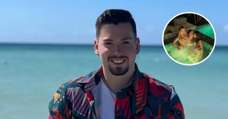 A los besos y bailando en un yate: Nano Calderón reapareció con osados registros desde Colombia