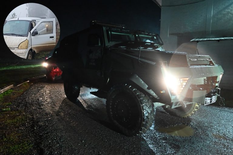 Carabineros detiene a cuatro sujetos y recupera dos furgones robados tras operativo en Malleco