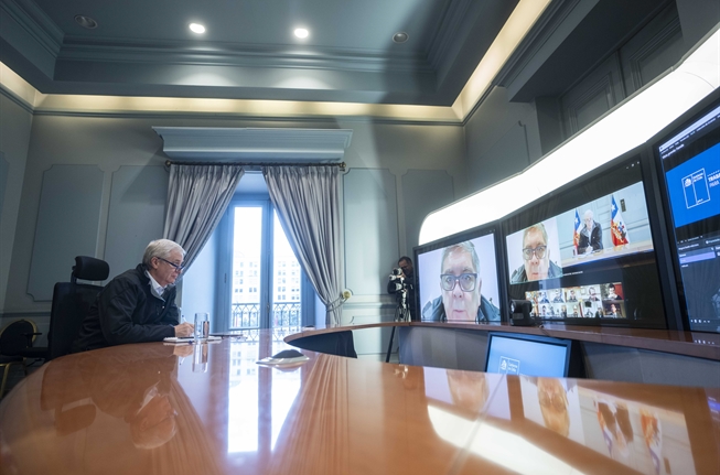 Presidente Kast sostuvo reunión de coordinación con autoridades desplegadas en el país por sistema frontal