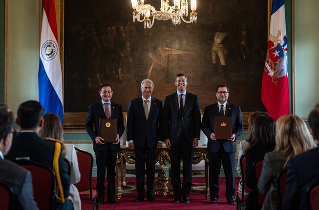 Presidentes Kast y Peña suscriben acuerdos bilaterales entre Chile y Paraguay en materia económica y de combate a crímenes transnacionales