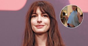 Anne Hathaway responde a quienes acusaron que fingía su embarazo: “Pelo falso, pancita real”