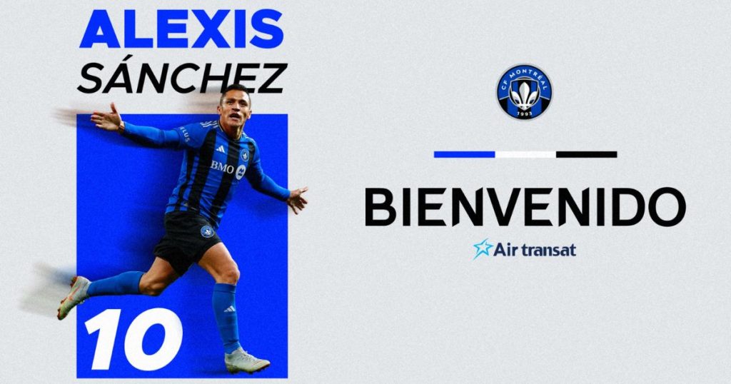 Es oficial: Alexis Sánchez deja Europa tras 18 años y es presentado como nuevo jugador de CF Montréal