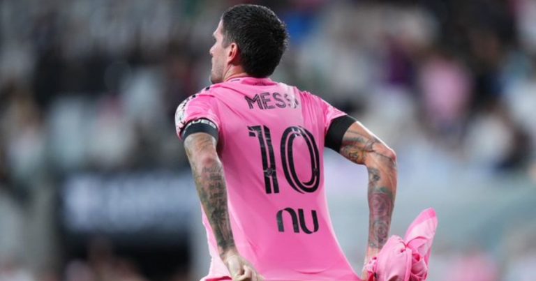 Rodrigo de Paul homenajeó a Messi tras la muerte de su padre en la derrota de Inter de Miami