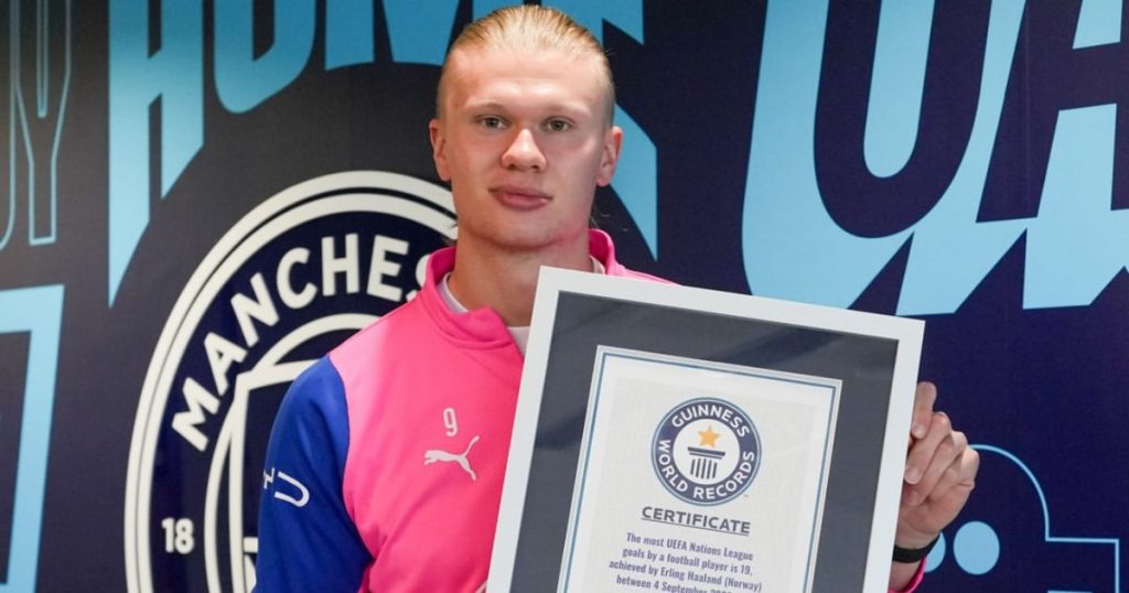 Erling Haaland hace historia: recibe cuatro récords Guinness a sus 26 años