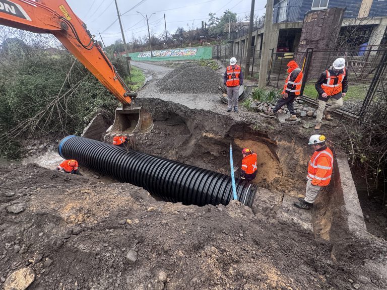 MOP trabaja para restablecer rutas y sistemas de agua potable afectados por el temporal en Ñuble