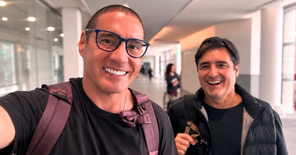 Pancho Saavedra y Jorge Zabaleta dejan Chile por especial motivo: comenzó “Socios por el mundo 5”