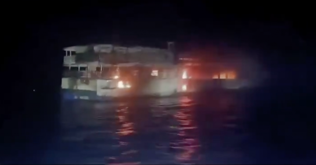 Incendio de ferry en Filipinas: confirman cinco muertos y dos chilenos rescatados
