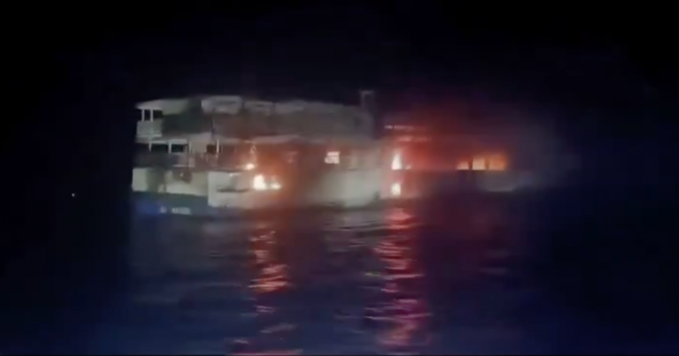 Incendio de ferry en Filipinas: confirman cinco muertos y dos chilenos rescatados