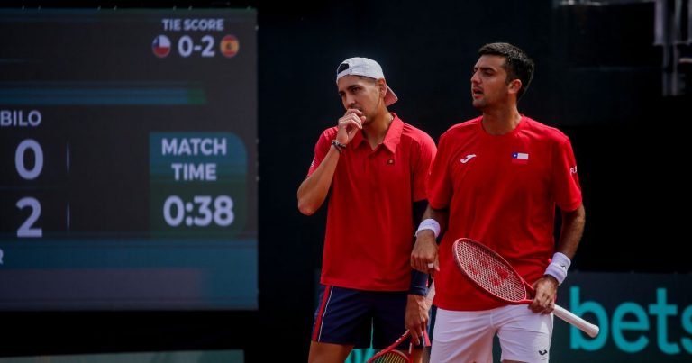 Chile cae estrepitosamente contra España en dobles y se despide de la Copa Davis