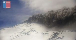Nevados de Chillán registra pulso eruptivo de 380 metros y mantiene Alerta Técnica Amarilla