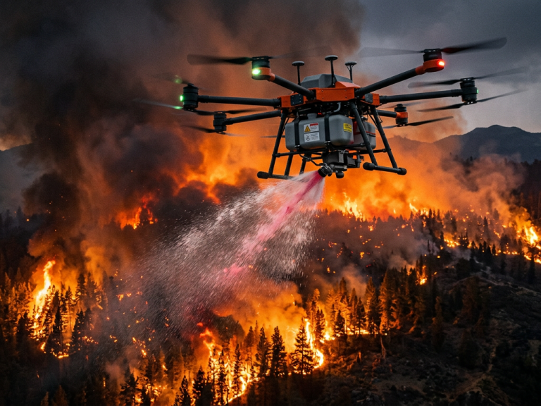 Startup chilena crea drones con IA para detectar y combatir focos de incendio durante la noche