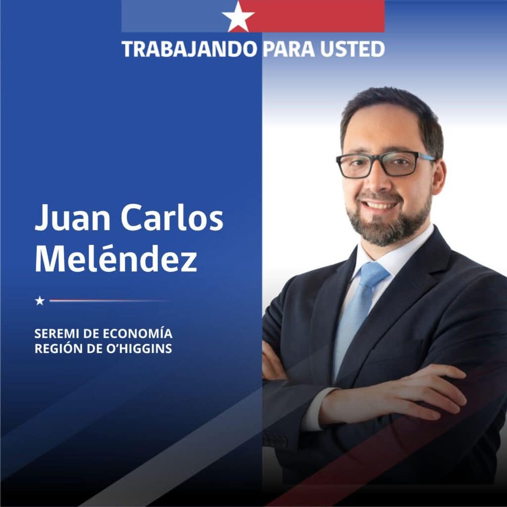 Sebastián Vargas asume como nuevo Seremi de Economía en O’Higgins tras renuncia de Meléndez