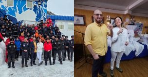 Científicos protagonizan histórico matrimonio en la Antártica chilena: no ocurría uno desde 2010