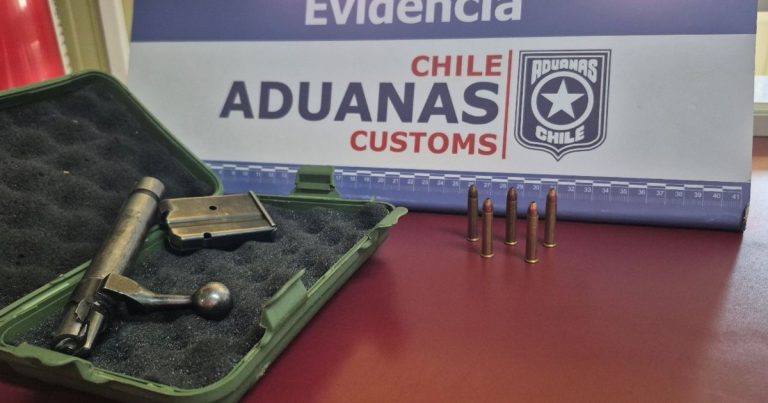 Aduanas incauta armas y municiones en cuatro pasos fronterizos durante el fin de semana largo