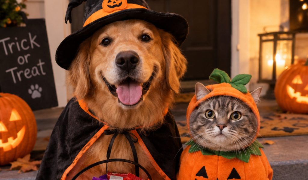 Halloween y mascotas: advierten sobre los riesgos del chocolate y los dulces para perros y gatos