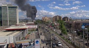 Incendio en el Teatro Municipal de Maipú provoca gigantesca columna de humo: Revisa los desvíos de tránsito