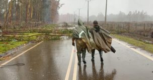 Senapred declara Alerta Roja en Arauco por riesgo de remoción en masa en Villa El Mirador