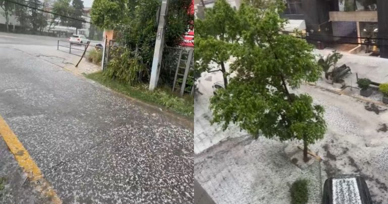 VIDEOS | Granizos y tormentas eléctricas se registran en varias comunas de la Región Metropolitana