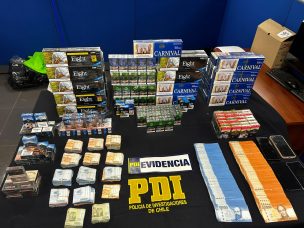 PDI incauta 735 cajetillas de cigarros de contrabando en Cerro Navia y Lo Prado