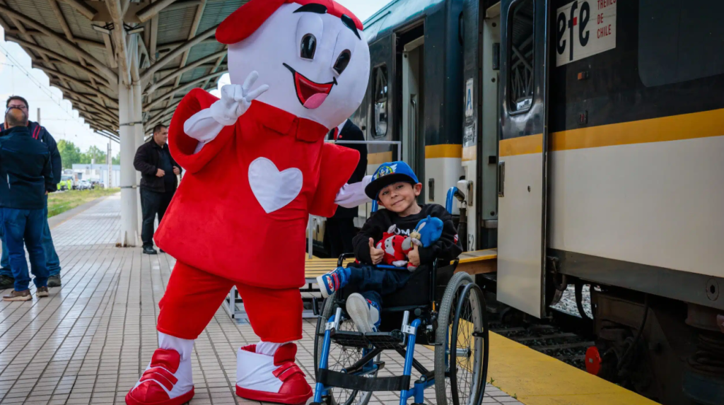 Gira Teletón 2026 inicia recorrido por el sur de Chile a bordo del tradicional tren solidario